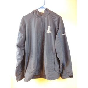 Reebok Super Bowl XLV Full Zip Jacket Windbreaker Lightweight‎ Small
